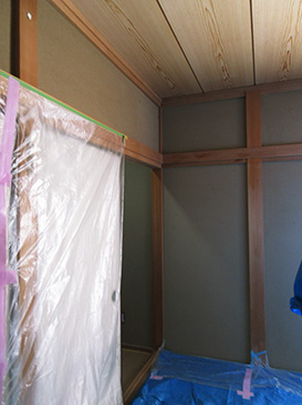 和室京壁塗替え 横浜市磯子区の金子建設 地域密着の工務店としてリフォーム 新築90年以上の実績